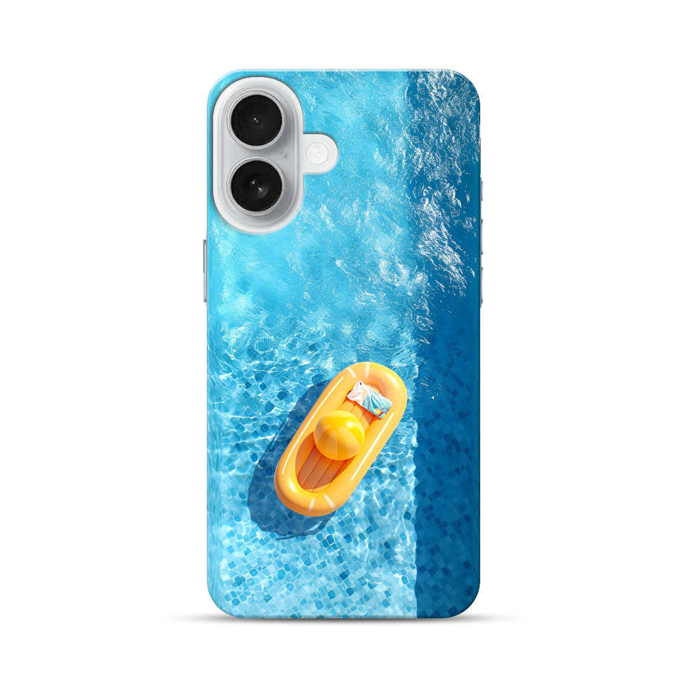 夏のプール浮き輪 iPhone 17オリジナルハードケース