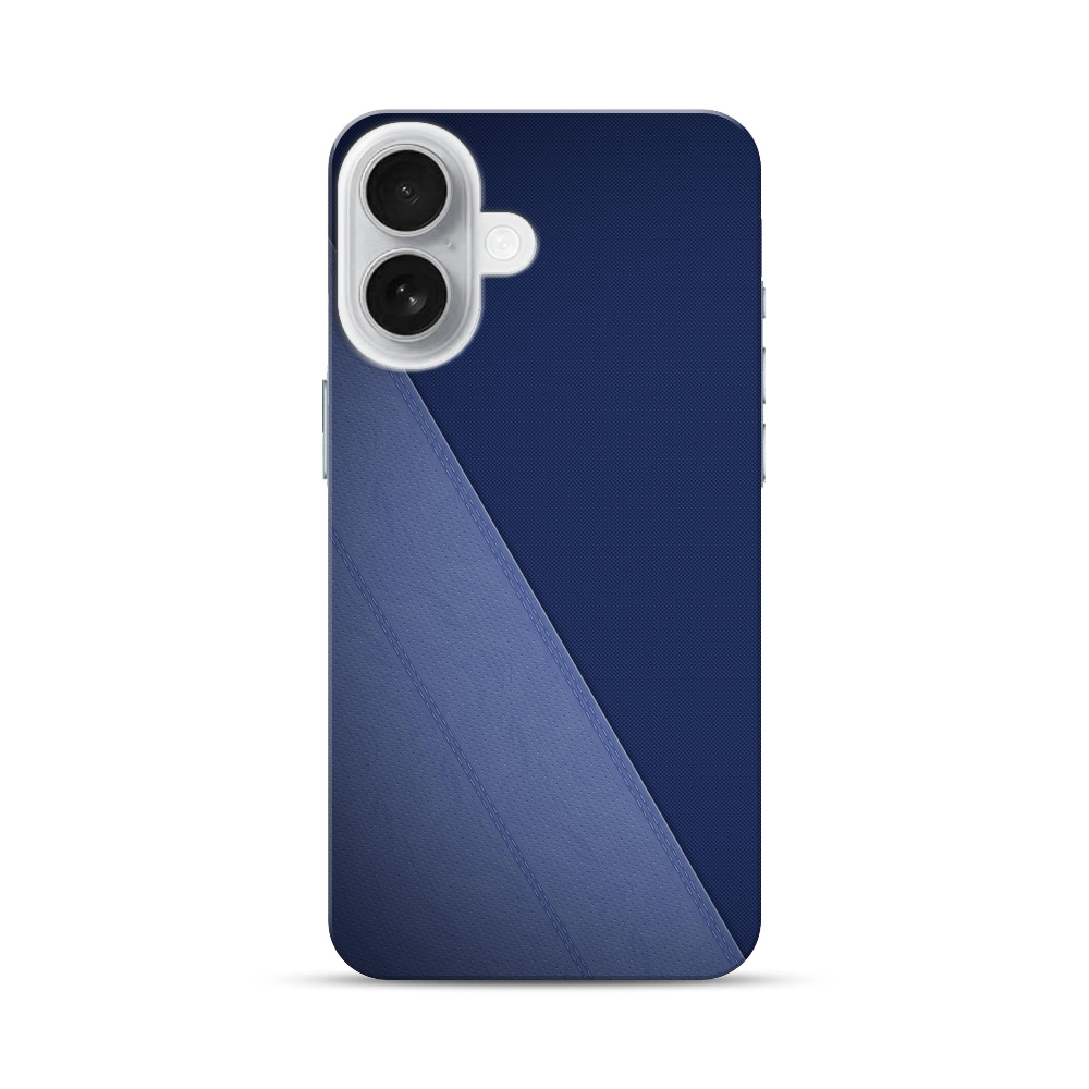 ネイビーブルーテクスチャ iPhone 17オリジナルハードケース