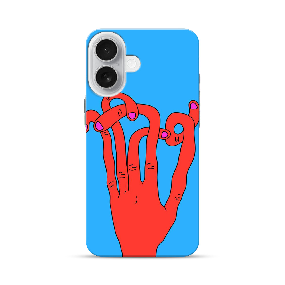 ねじれた赤い手 iPhone 17オリジナルハードケース