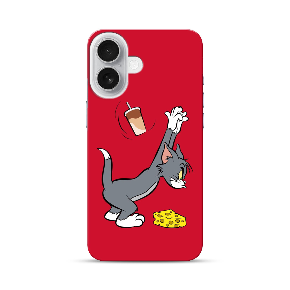 コーヒーカップと猫 iPhone 17オリジナルハードケース