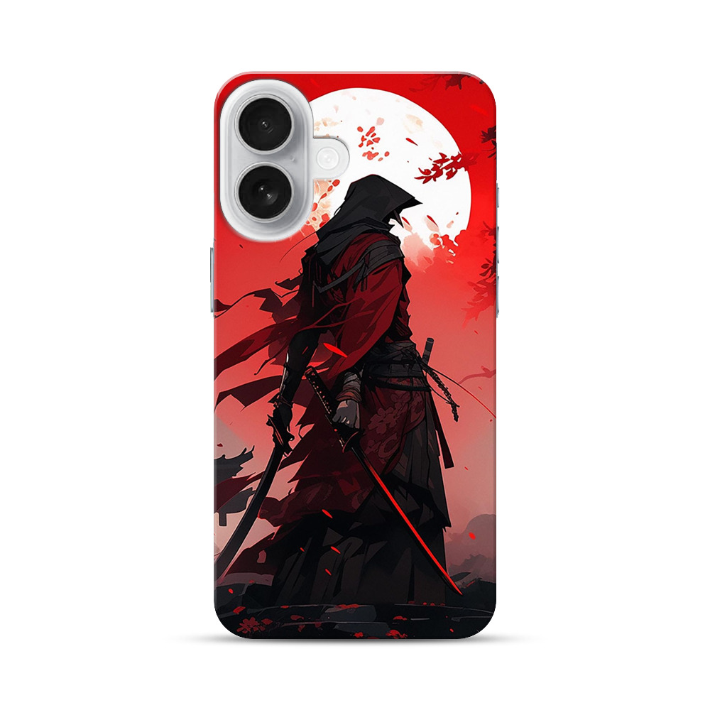 赤月の忍者 iPhone 17オリジナルハードケース