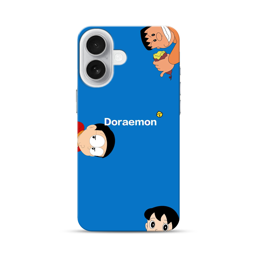 のび太と鈴のシンプル背景 iPhone 17オリジナルハードケース