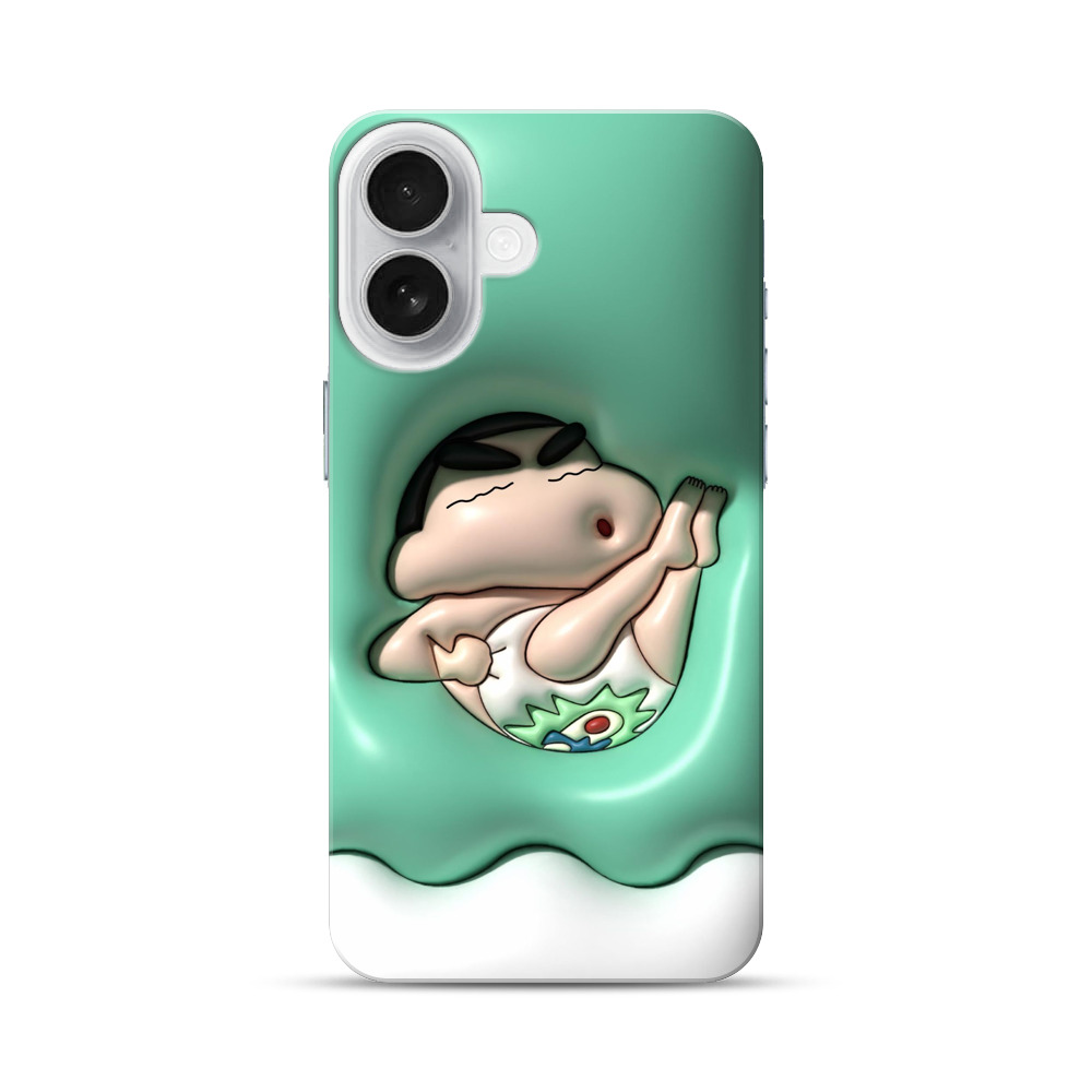 お風呂リラックスしんちゃん iPhone 17オリジナルハードケース