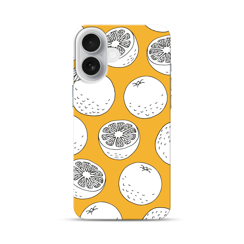 オレンジのパターン iPhone 17オリジナルハードケース