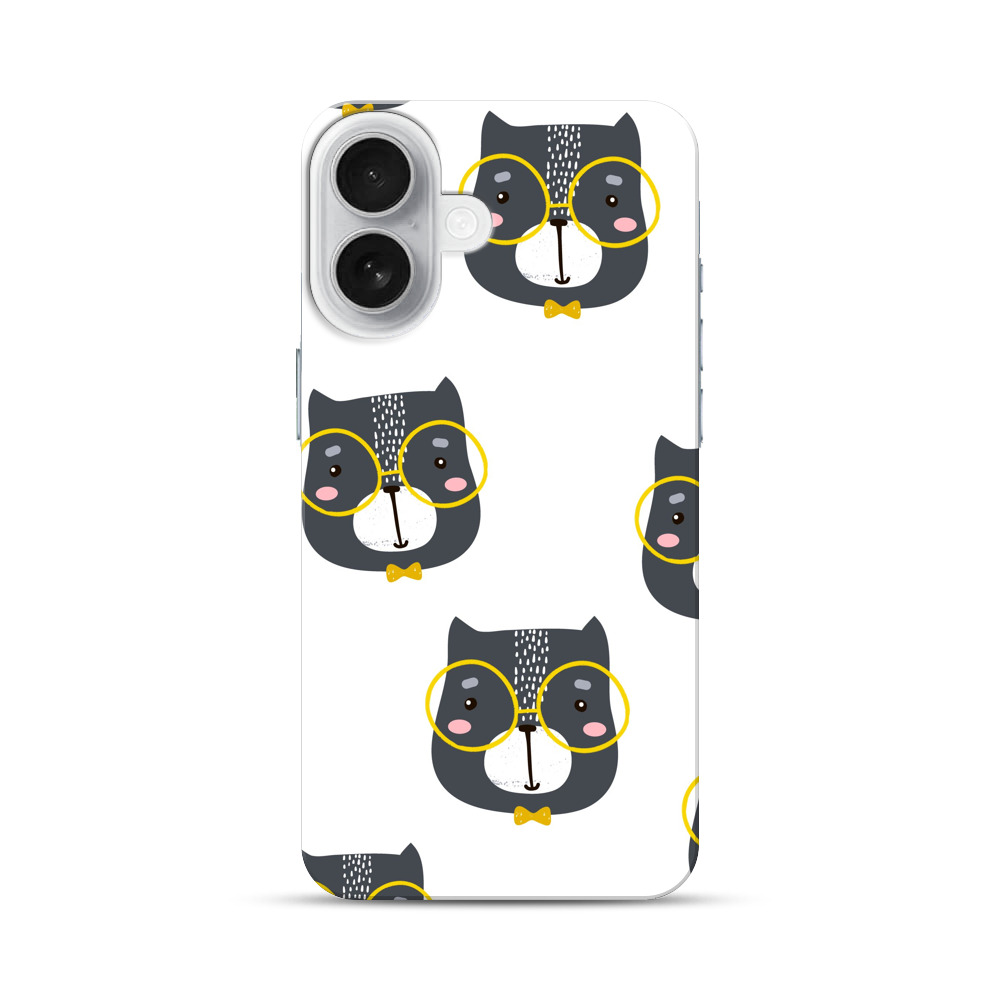 おしゃれなフクロウのデザイン iPhone 17オリジナルハードケース