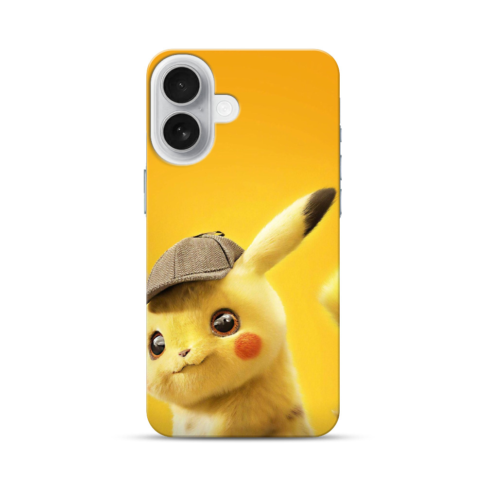 帽子のピカチュウの顔アップ iPhone 17オリジナルハードケース