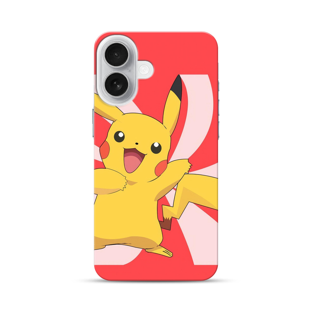 元気なピカチュウ iPhone 17オリジナルハードケース