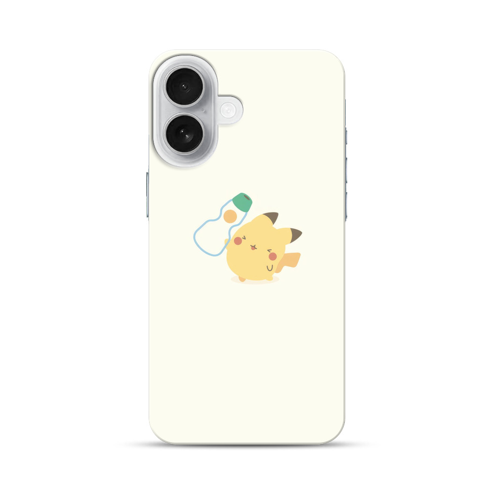 ミルク瓶とピカチュウ iPhone 17オリジナルハードケース