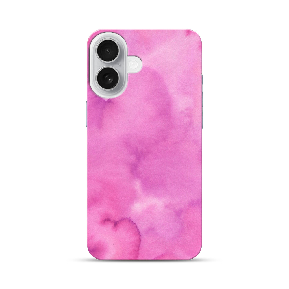 ピンクの水彩グラデーション iPhone 17オリジナルハードケース