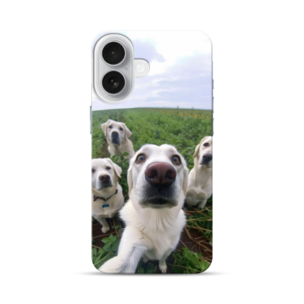 ラブラドールの群れ iPhone 17オリジナルハードケース