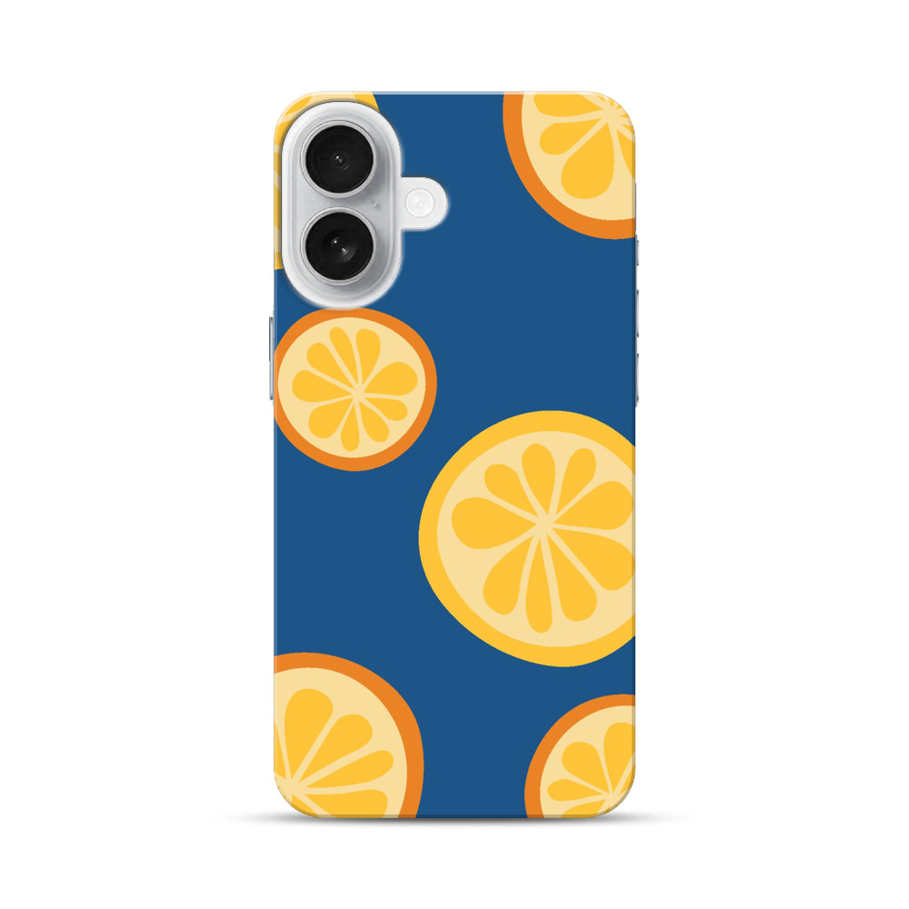 レモンのパターン iPhone 17オリジナルハードケース