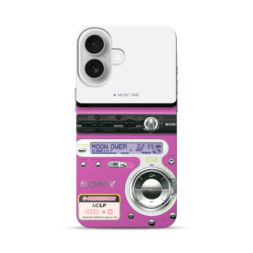 レトロMDプレーヤー iPhone 17オリジナルハードケース