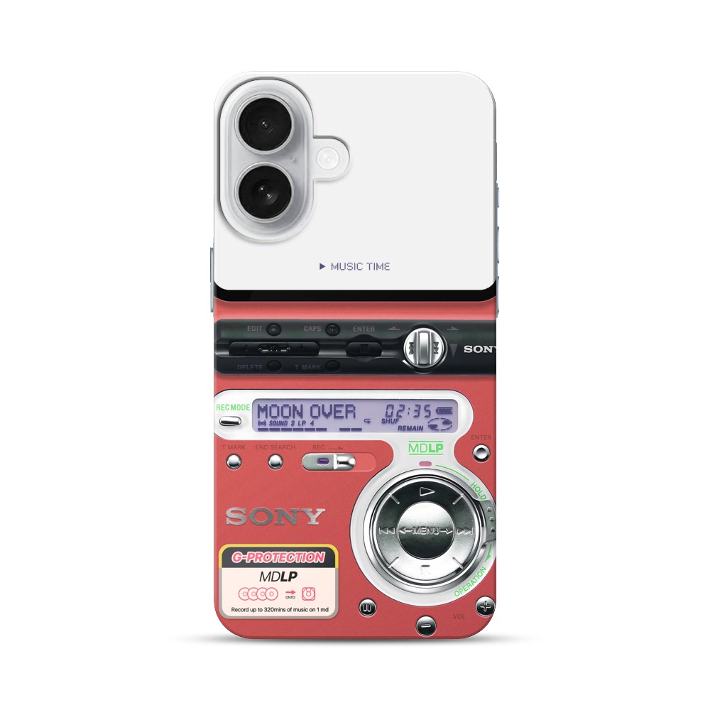 レトロ音楽プレーヤー iPhone 17オリジナルハードケース