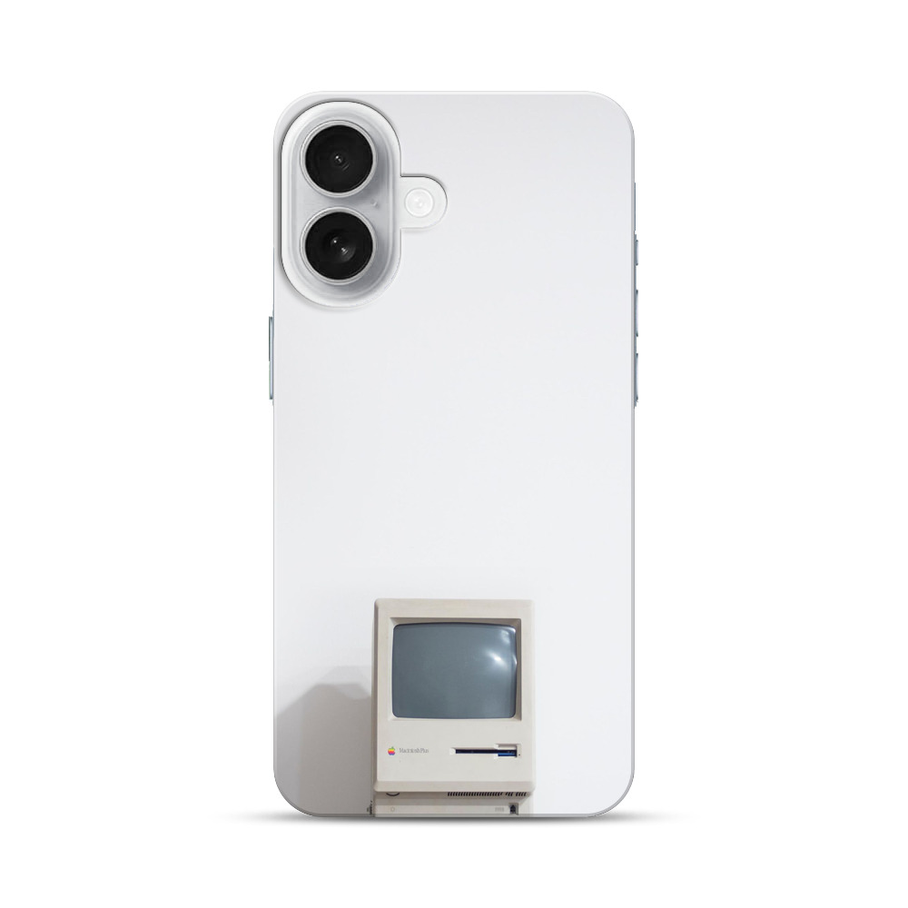 レトロテレビモニター部分の写真 iPhone 17オリジナルハードケース