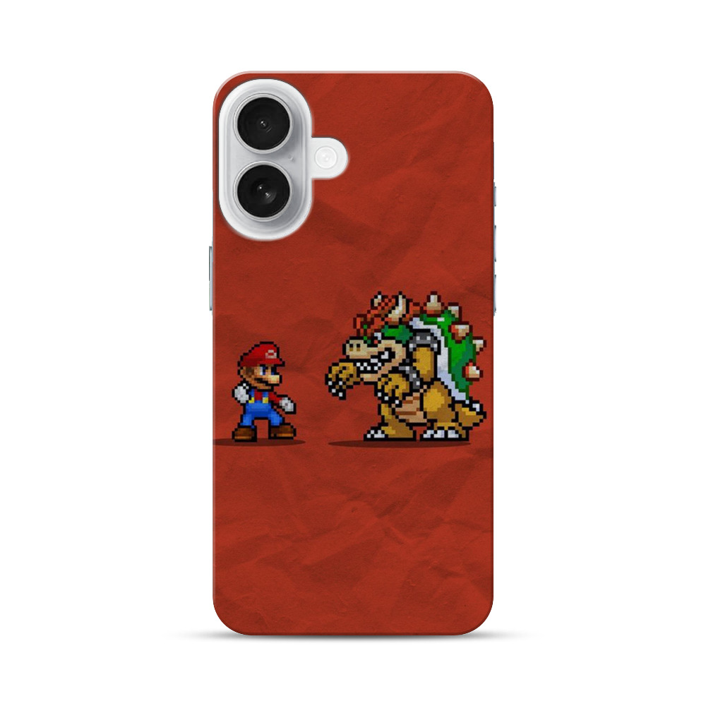 マリオとクッパの対決 iPhone 17オリジナルハードケース
