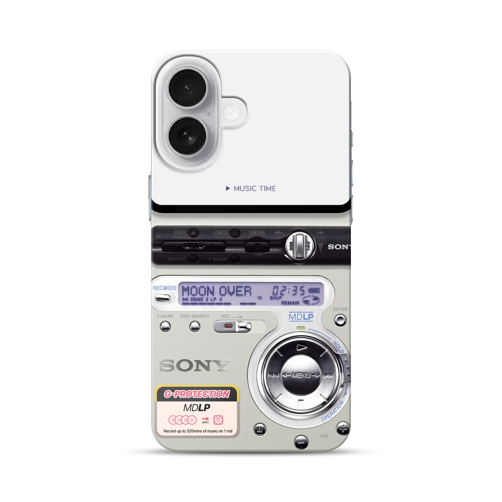 レトロなMDプレーヤー iPhone 17オリジナルハードケース