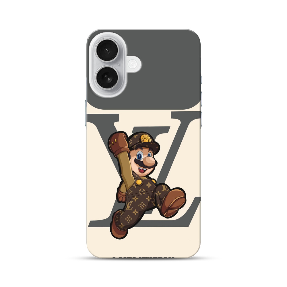 ルイヴィトン柄のマリオ iPhone 17オリジナルハードケース