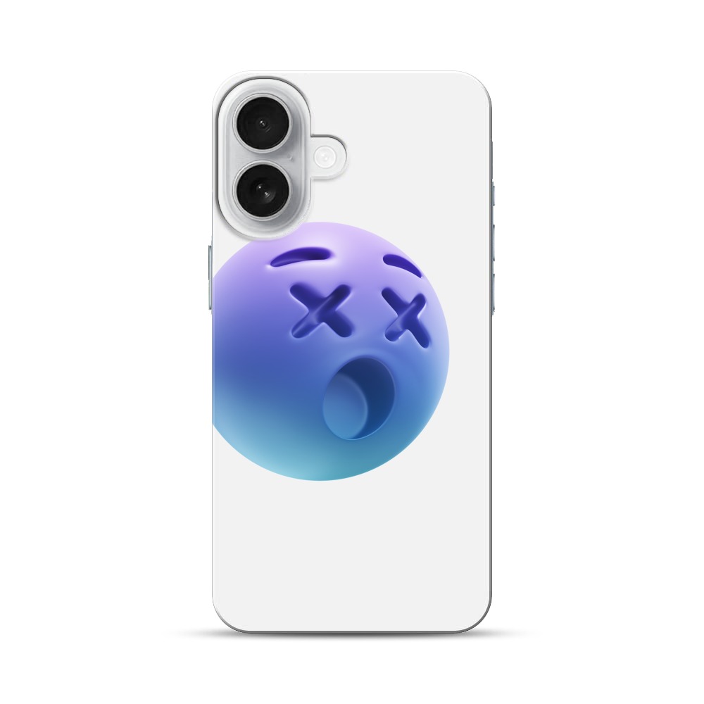 死んだ顔の絵文字 iPhone 17オリジナルハードケース