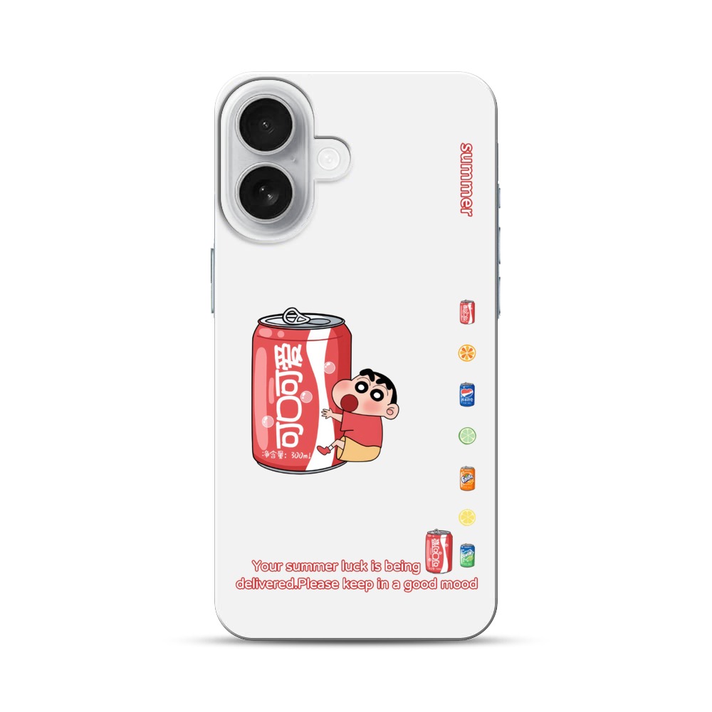 しんちゃんとコーラ缶 iPhone 17オリジナルハードケース