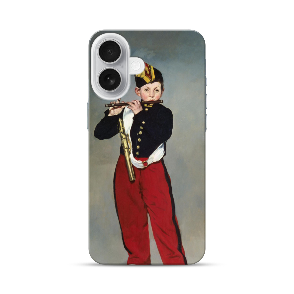 笛を吹く少年 iPhone 17オリジナルハードケース