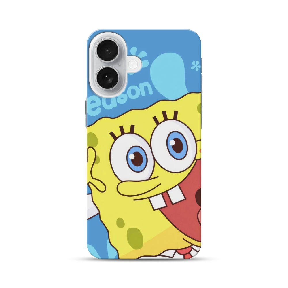 スポンジボブのアップ iPhone 17オリジナルハードケース