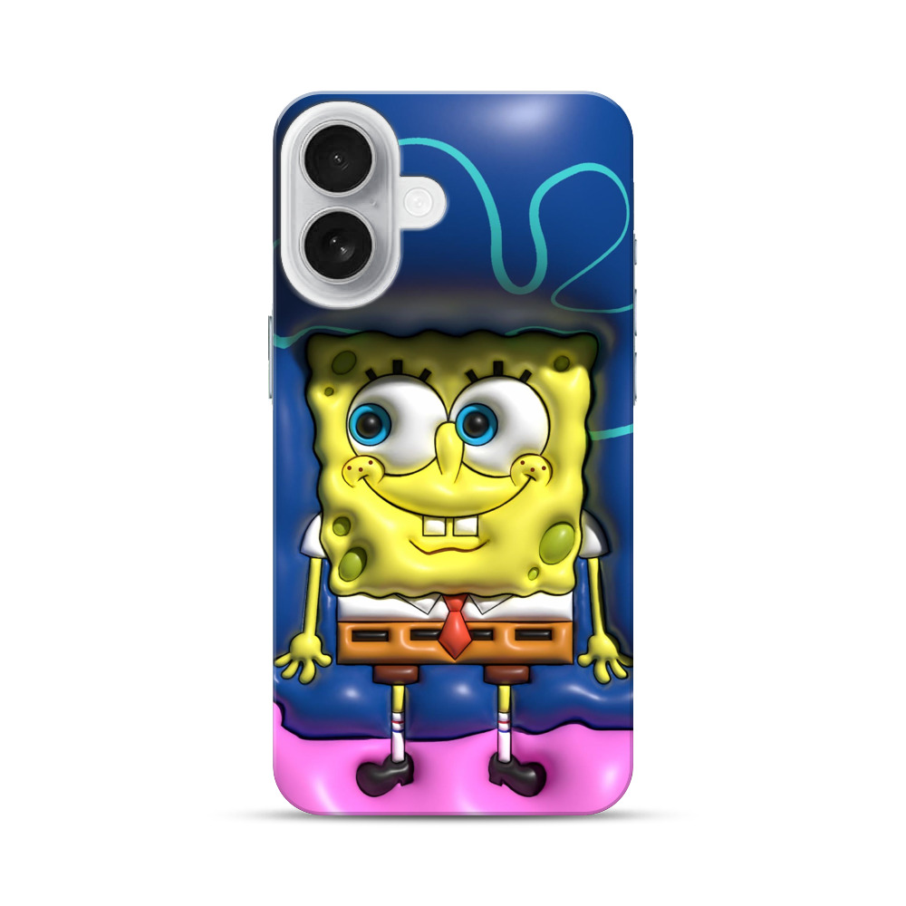 スポンジボブのイラスト iPhone 17オリジナルハードケース