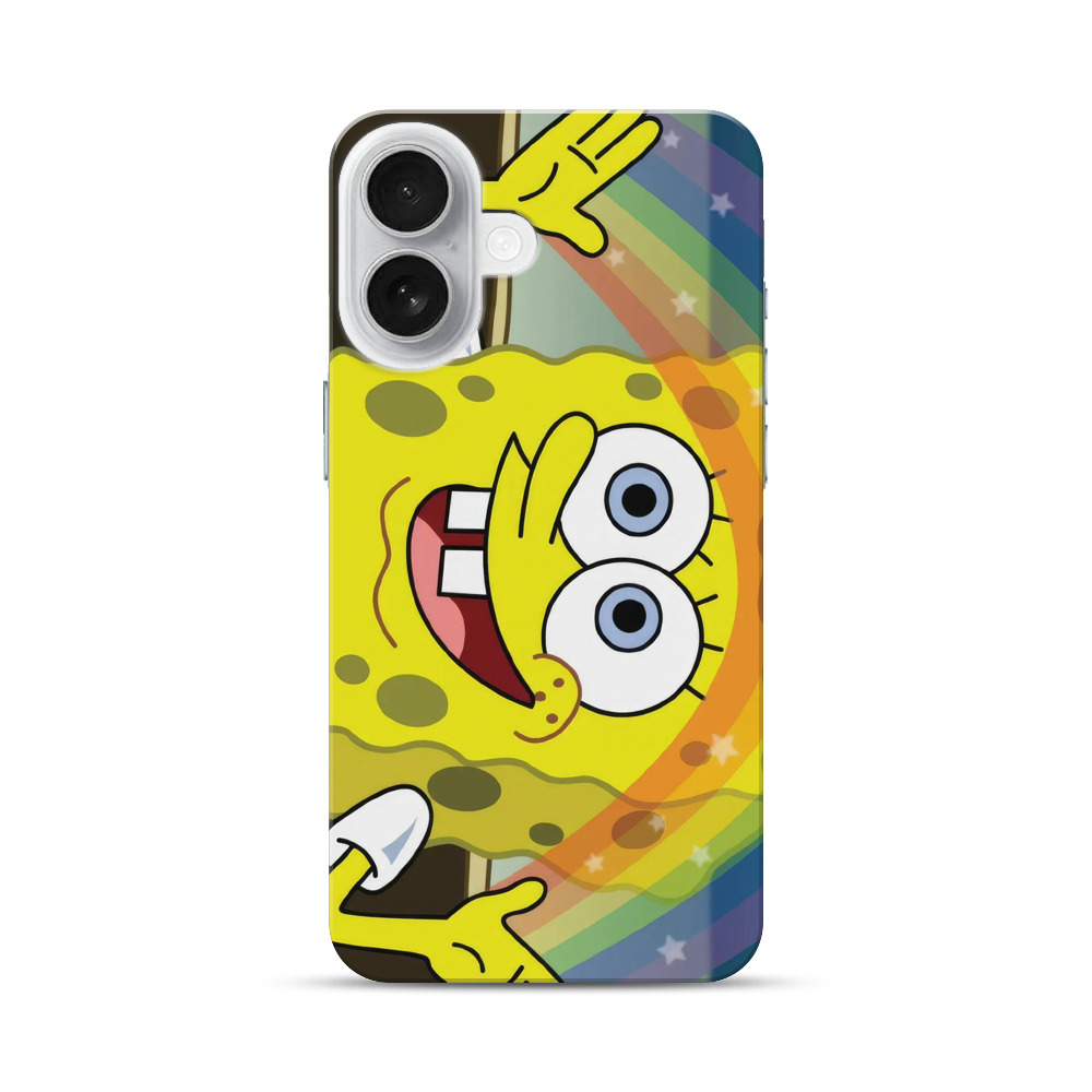 スポンジボブの笑顔 iPhone 17オリジナルハードケース