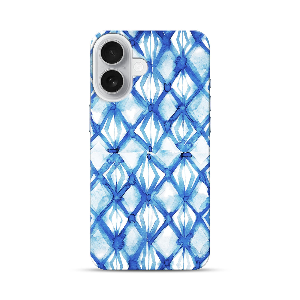 水彩の幾何学模様 iPhone 17オリジナルハードケース