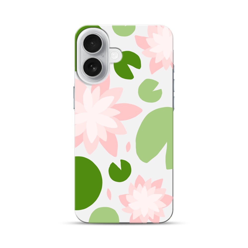 睡蓮の花と葉 iPhone 17オリジナルハードケース