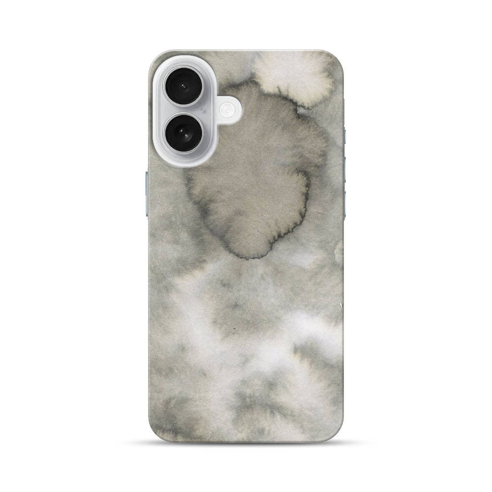 墨色の水彩抽象画 iPhone 17オリジナルハードケース