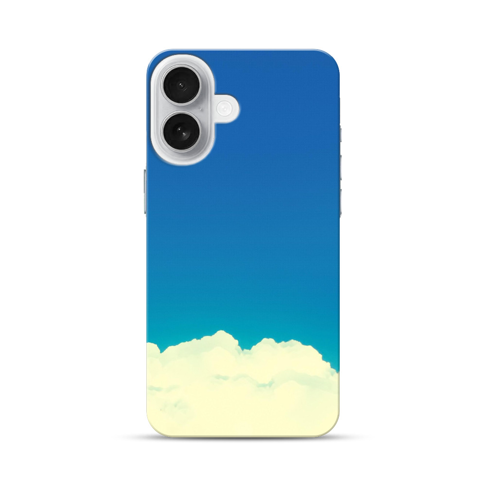 澄んだ青空と白雲 iPhone 17オリジナルハードケース