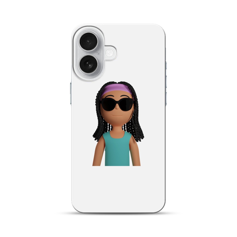 サングラスをかけたキャラクター iPhone 17オリジナルハードケース