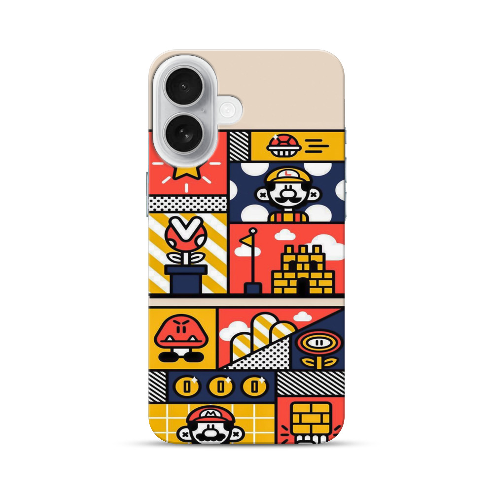 マリオゲームモチーフ iPhone 17オリジナルハードケース