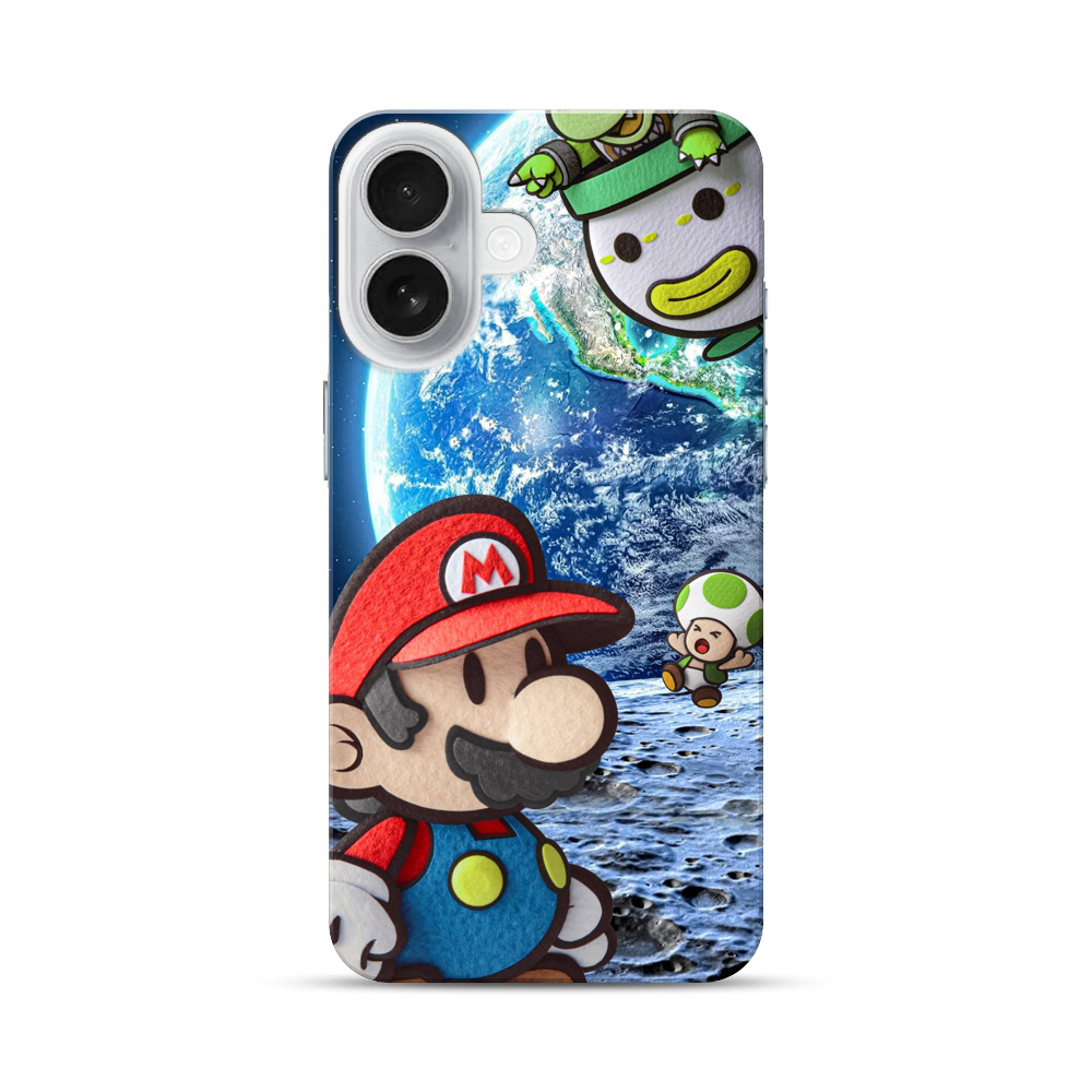 宇宙のマリオとキノピオ iPhone 17オリジナルハードケース