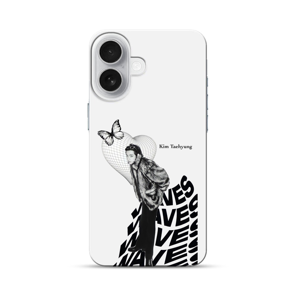 スタイリッシュな蝶 iPhone 17オリジナルハードケース