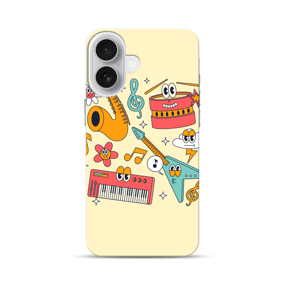 楽しい音楽の道具 iPhone 17オリジナルハードケース