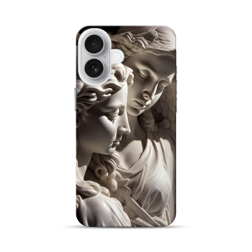 天使の石膏彫刻 iPhone 17オリジナルハードケース