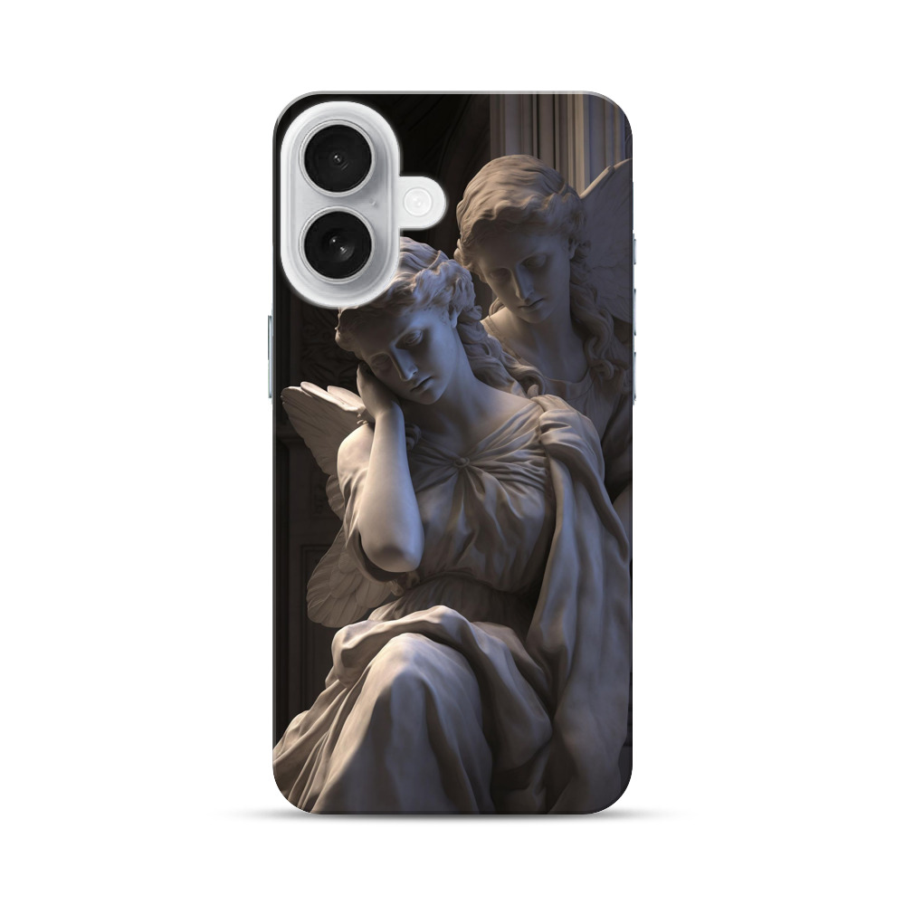 優雅な天使の彫刻 iPhone 17オリジナルハードケース