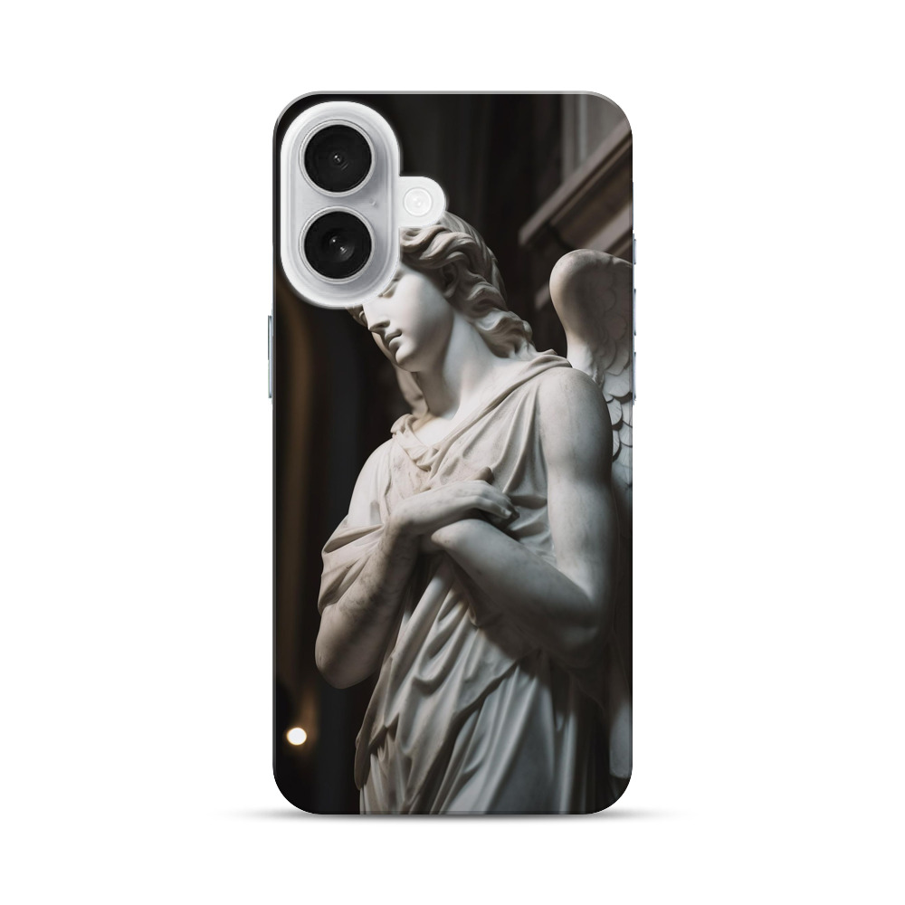 翼のある天使の像 iPhone 17オリジナルハードケース