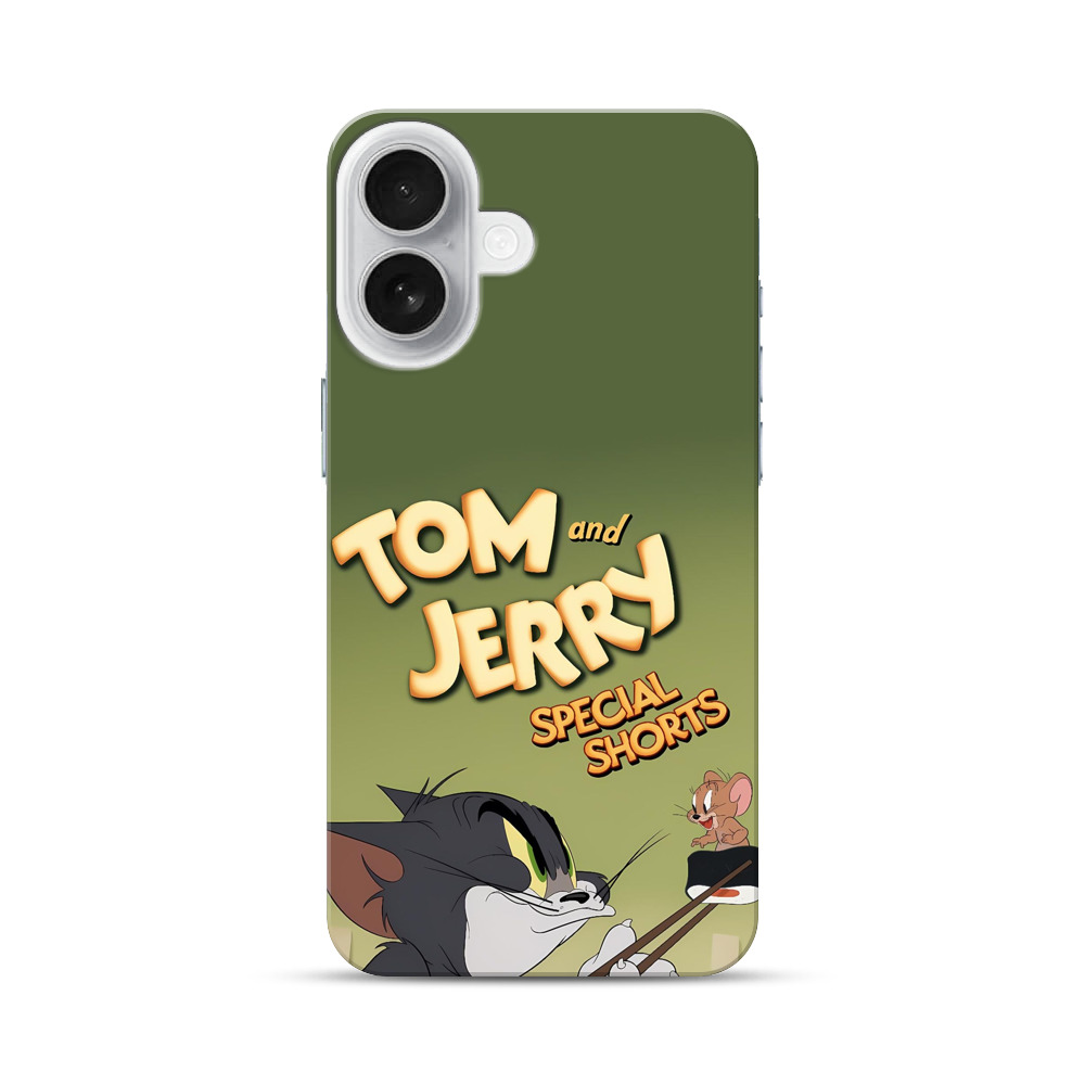 トムとジェリーのロゴ iPhone 17オリジナルハードケース