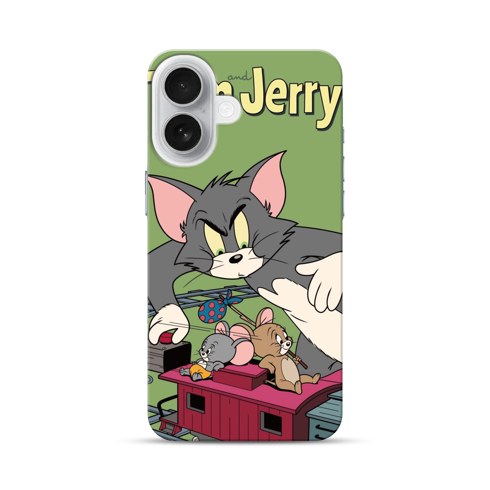 トムとジェリーのシーン iPhone 17オリジナルハードケース