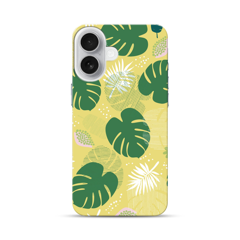 トロピカルリーフパターン iPhone 17オリジナルハードケース