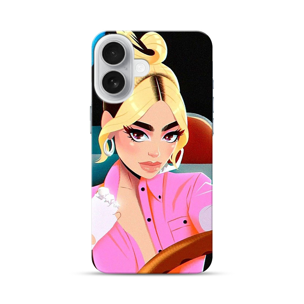 月明かりの夜に運転する女性 iPhone 17オリジナルハードケース