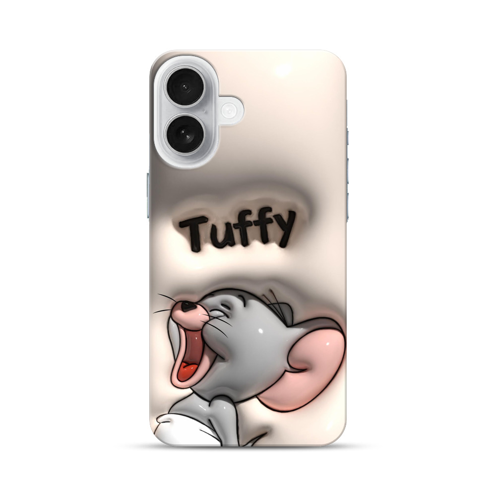 かわいいネズミのイラスト iPhone 17オリジナルハードケース