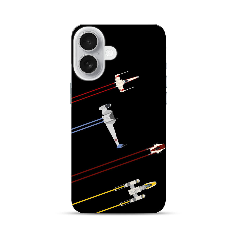 宇宙戦闘機の飛翔 iPhone 17オリジナルハードケース