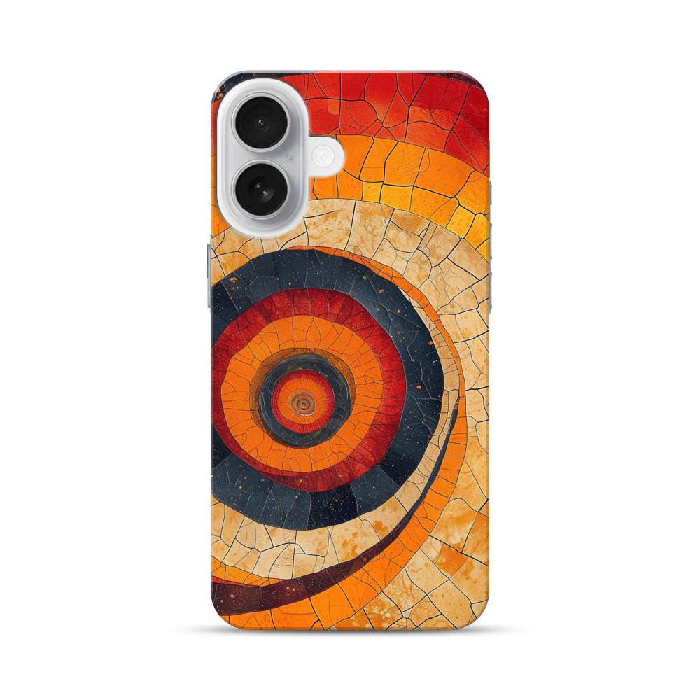 鮮やかな渦巻き模様 iPhone 17オリジナルハードケース