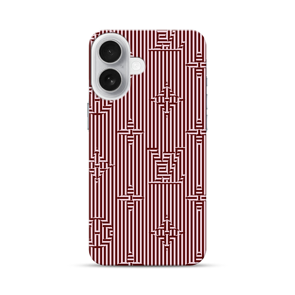 和風幾何学模様 iPhone 17オリジナルハードケース