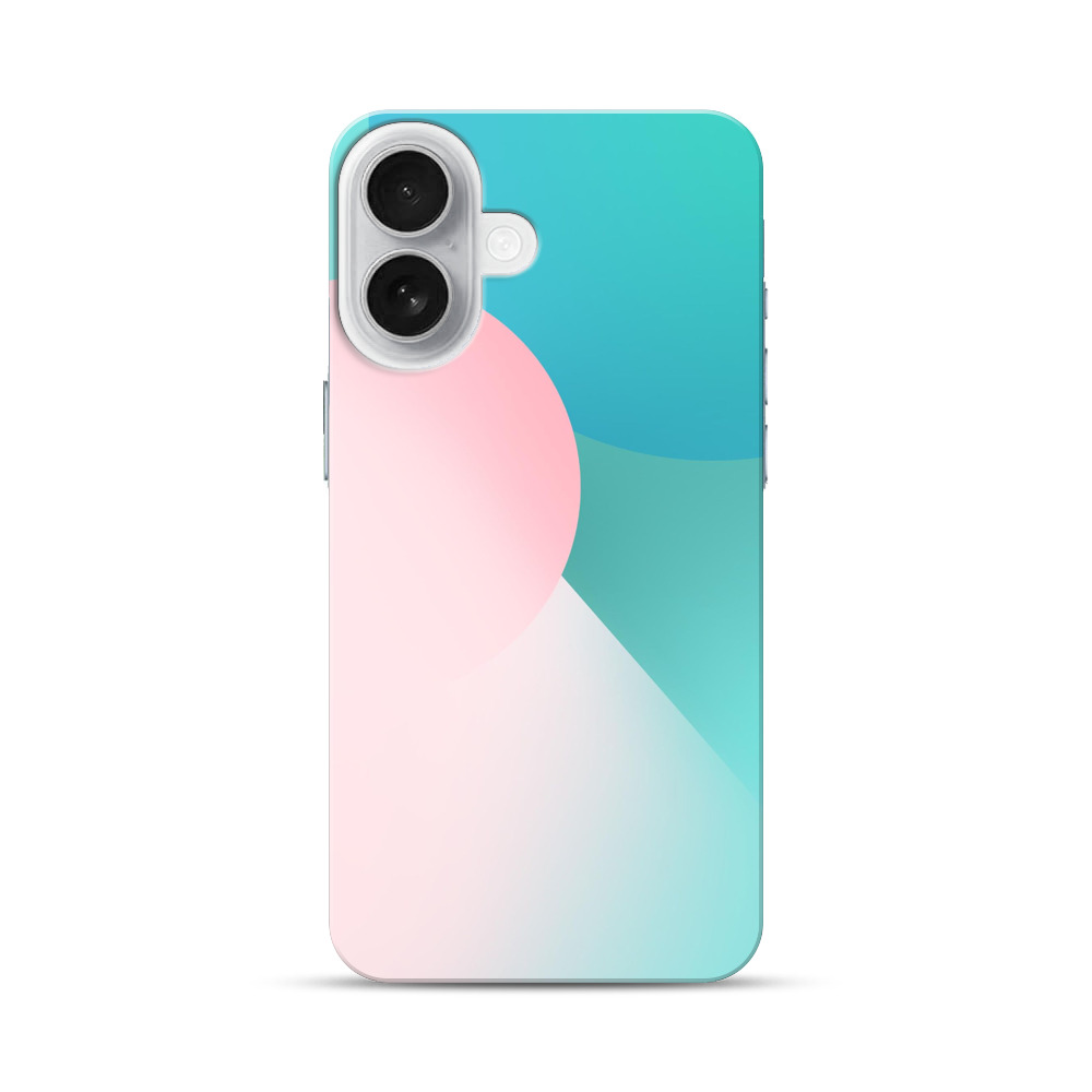 優しいピンクの丸 iPhone 17オリジナルハードケース