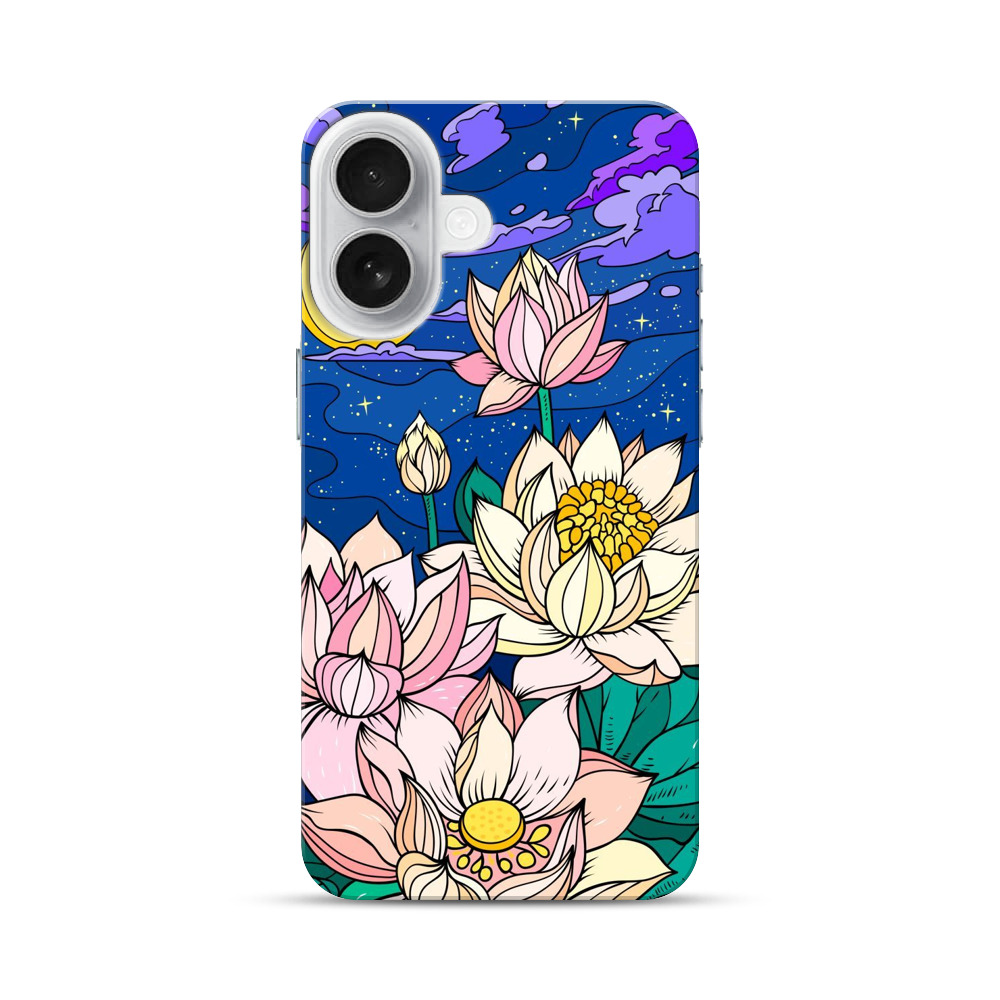 夜空の蓮 iPhone 17オリジナルハードケース