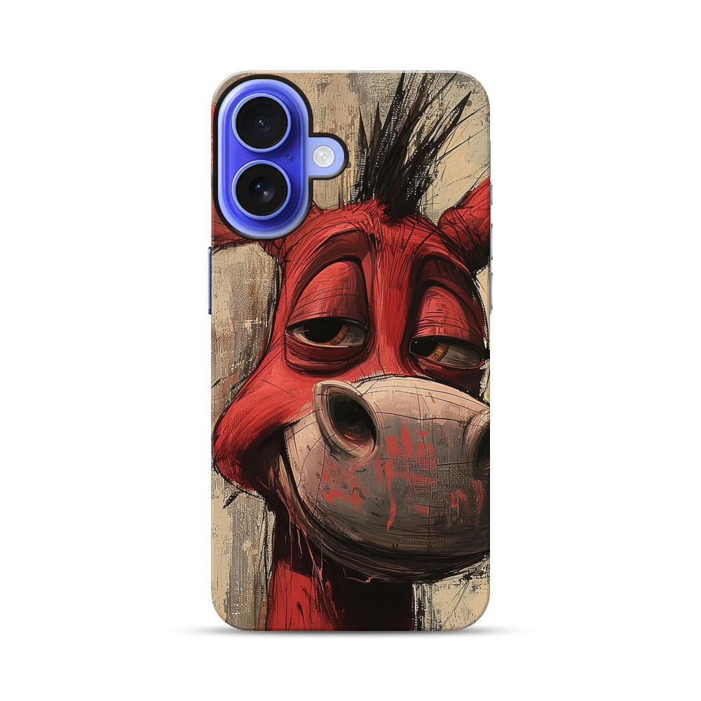 赤いロバのイラスト iPhone 17オリジナル耐衝撃ケース